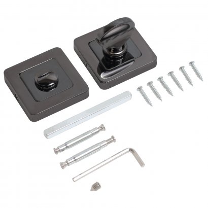 Сантехническая завертка к ручкам АЛЛЮР АРТ BK-S1 BT/BT(411414) черн.титан/черн.титан