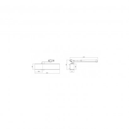 Дверной доводчик ECO SCHULTE TS-20 EN2/3/5 серебристый