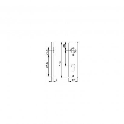 Накладка под цилиндр 202KP PZ72 F1