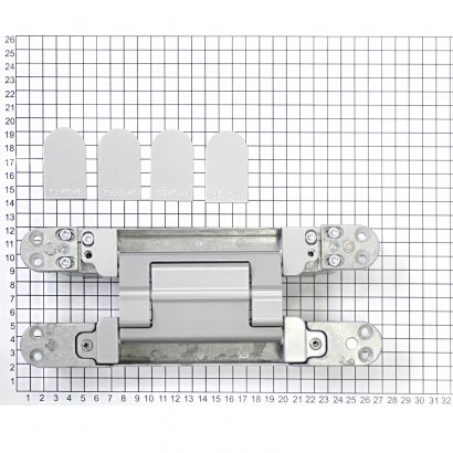 Дверная петля CEMOM ESTETIC 200/A 3D 8060 скрытая, матовый хром