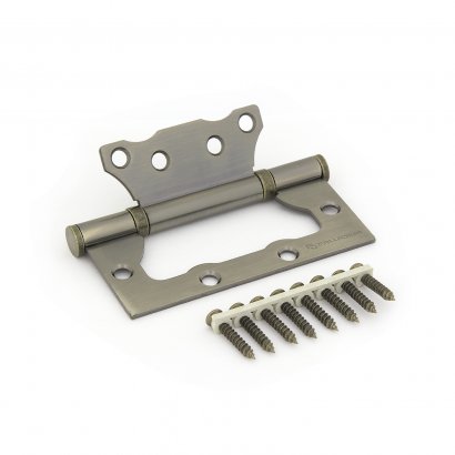 Дверная петля ФЗ E-2BB-100 AB карточная, антик бронза