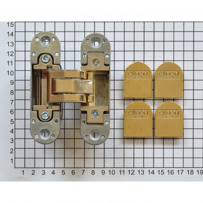 Петля CEMOM ESTETIC 80/A 3D латунь