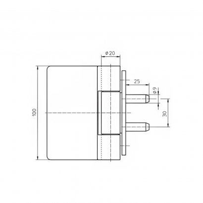 Дверная петля SIMONSWERK Variant Multi 2D VN 5046 штыревая,  оцинкованная