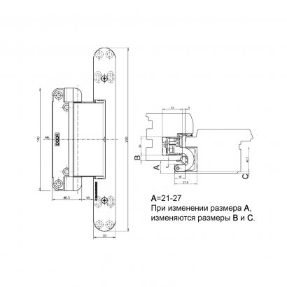 Дверная петля SIMONSWERK Tectus TE 680 3D F1 скрытая, полиэфирное покрытие под матовый хром