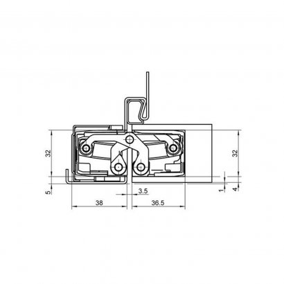 Дверная петля SIMONSWERK Tectus TE 640 3D F1 скрытая, полиэфирное покрытие под матовый хром