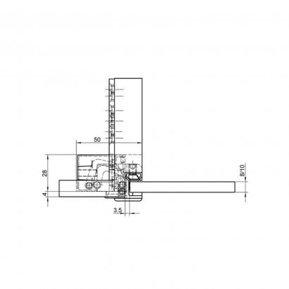 Дверная петля SIMONSWERK Tectus TEG 310 2D 040 скрытая, матовая нержавеющая сталь