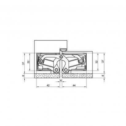 Дверная петля SIMONSWERK Tectus TE 540 3D A8 скрытая, покрытие под нержавеющую сталь