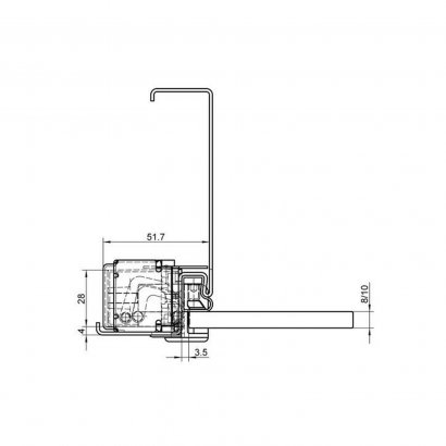 Дверная петля SIMONSWERK Tectus TEG 310 2D 301 скрытая, матовая серая/NCS S