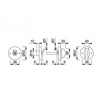 Поворотная кнопка 42KV/RW-SK/OL F1 с индикатором