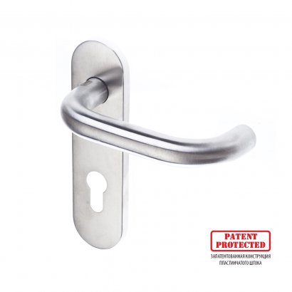 Ручка дверная DOORLOCK 038KP/F PZ72 U-form, матовая нержавеющая сталь