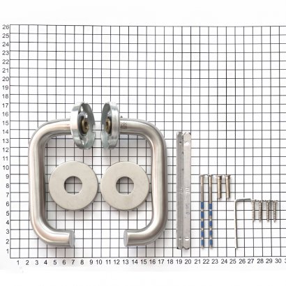 Ручка дверная DOORLOCK 038/F-S9/55 U-form, матовая нержавеющая сталь