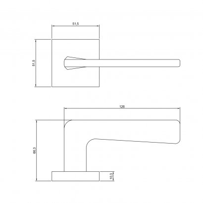 Ручка дверная DOORLOCK Stern Z17S, матовый никель