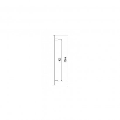 Ручка-скоба DOORLOCK PHS14/38/2ст, 900 мм/1200  мм, SSS матовая нержавеющая сталь