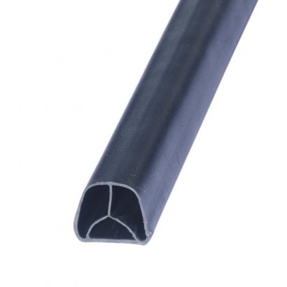 Уплотнитель ИЛЬПЕА-САР для дверей D-образный (черный) 11.7x10.2 мм самоклеящийся