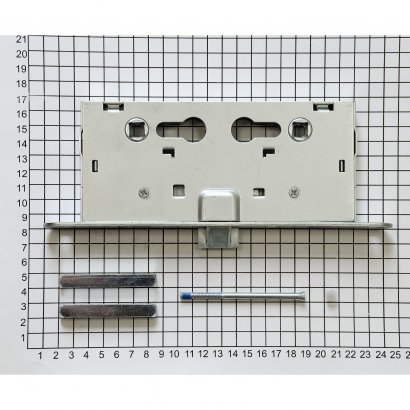 Замок дверной огнестойкий DOORLOCK V1901 с  разрезным штоком 65х65мм, антипаник,  оцинкованный