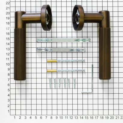 Ручка дверная DOORLOCK Cambridge M052 DTB matt, матовая темная бронза