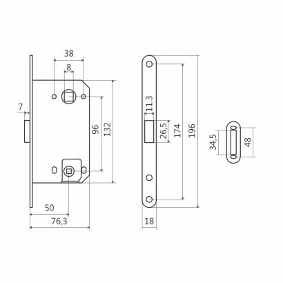 АЛЛЮР АРТ 5300-MC-WC SB мат.золото с фиксатором МАГНИТНАЯ Защёлка