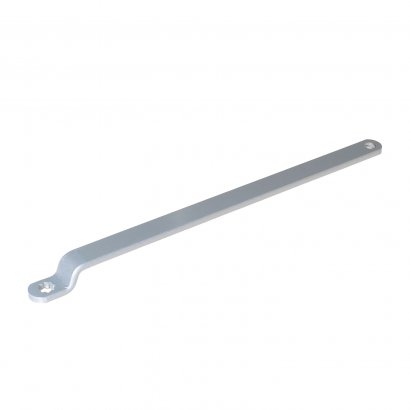 Рычаг удлиненный для скользящей тяги DL100S серебристый для монтажа с обратной стороны петель