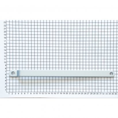 Рычаг удлиненный для скользящей тяги DL100S серебристый для монтажа с обратной стороны петель