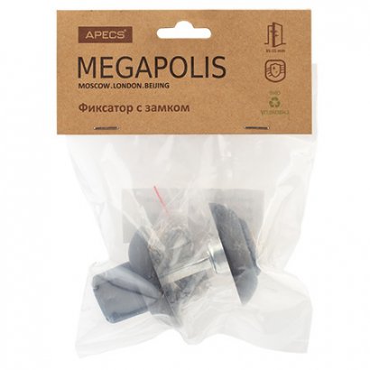 Фиксатор с замком Apecs Megapolis WC-K-0803-BLM