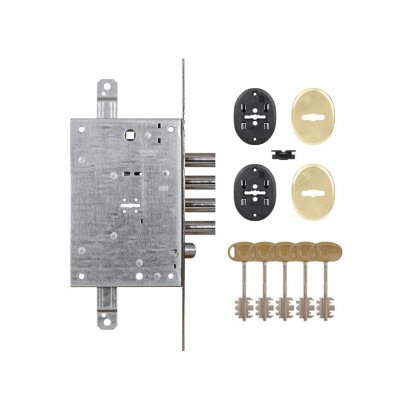 Замок врезной сувальдный с защёлкой 52.771, ключ 60 мм, без накл.
