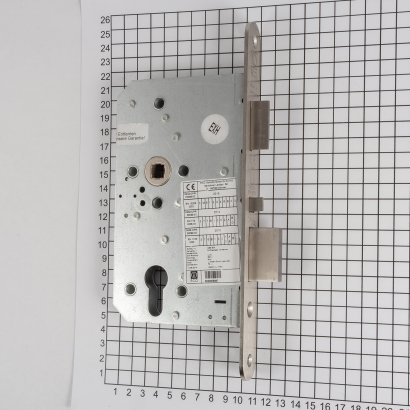 Замок дверной огнестойкий соленоидный ECO SCHULTE GBS 90F 02/05/08, антипаник,  нержавеющая сталь