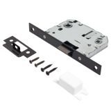 АЛЛЮР АРТ "ЛАНА" BL/BL +L7050S BL+BK-S2 BL(86150/S7050) матовый черный Компл ручка и защ с фикс
