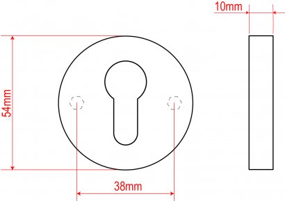 Ручка дверная DOORLOCK V 038/F/9/C/SS PZ, U-form, шпиндель 9мм, BL черный