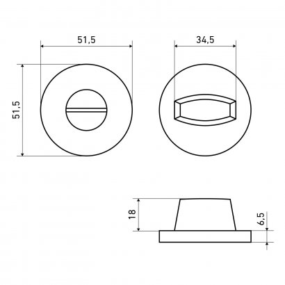 Сантехническая завертка к ручкам АЛЛЮР АРТ BK-R9 BL(01150) матовый черный