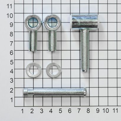 Дверная петля CEMOM DL EBP 705-0/22AX45AX22A 8005 штыревая, оцинкованная