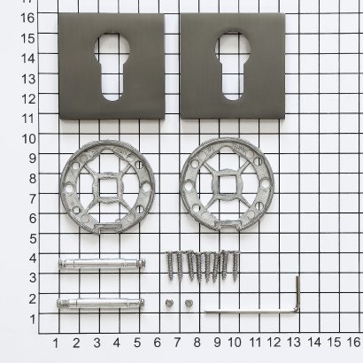 Ключевина под цилиндр DOORLOCK ES02/S/С Slim GR, графит