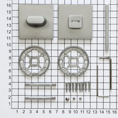 Поворотная кнопка DOORLOCK TK06/S/WC Slim SC, матовый хром
