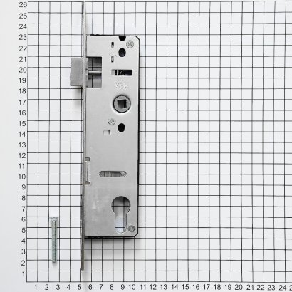 Замок дверной DOORLOCK PL201, цилиндровый, никелированный