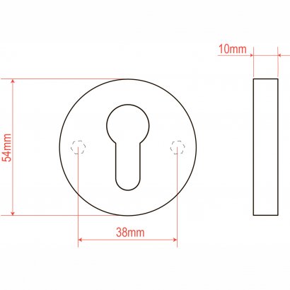 Ручка дверная DOORLOCK V 038/F/9/C/SS PZ, U-form, шпиндель 9мм, BL черный