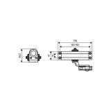 АЛЛЮР Доводчик дверной COMFORT ДД 165/3-4 A-C (до 100 кг) коричневый RAL8024, морозостойкий