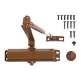 АЛЛЮР Доводчик дверной COMFORT ДД 165/3-4 A-C (до 100 кг) коричневый RAL8024, морозостойкий