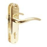 АЛЛЮР 132-1 61,5 мм GP латунь Комплект ручек