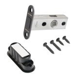 АЛЛЮР АРТ L45-8M-R18 BL матовый черный магнитная овал.торц.планка Защёлка