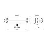БУЛАТ Доводчик дверной ARCTIC ДД 502/4 A-B (60-120 кг) черный, морозостойкий