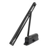 БУЛАТ Доводчик дверной ARCTIC ДД 502/4 AH-B (40-90 кг) черный  со скольз. тягой, морозостойкий