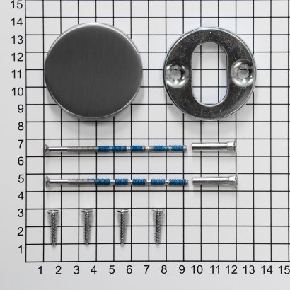 Розетка глухая DOORLOCK R55 UG Rt (нержавеющая сталь), 1 шт.
