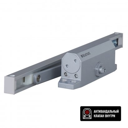БУЛАТ Доводчик дверной ARCTIC (АРКТИК) ДД 502/4 AH-S (40-90 кг) серебро со скольз.тяг, морозостойкий