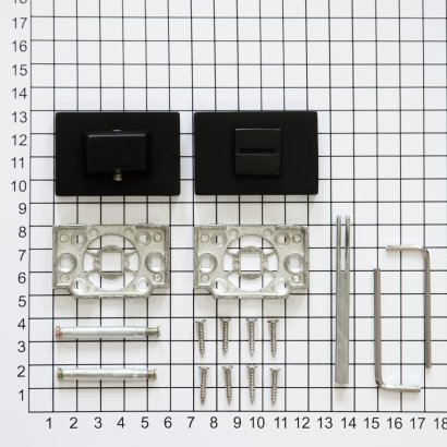 Поворотная кнопка DOORLOCK TK06/P/WC  Phantom Black, черная