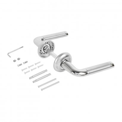 СТАНДАРТ P28 SN/CP(SC/CP) мат.хром/хром квадрат 105 мм Комплект ручек