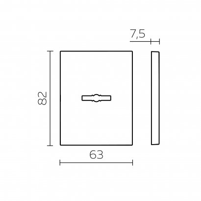 Накладка на сувальдный замок ESC.S-auto.TRG/K.486 с авт. шторками SSC-16 сатинированный хром (1 шт) 