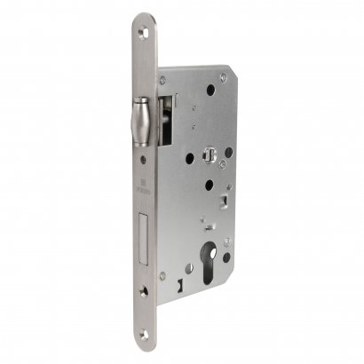 Замок врезной DD.INOX/C-55.72/R с ролик. защелкой (лиц.планка 24 мм)