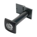 СТАНДАРТ ГДШ-5 70-130 мм черный ПЛАСТИК квадратный Глазок дверной