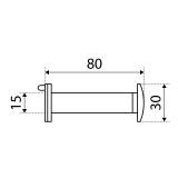СТАНДАРТ ГДШ-5 70-130 мм хром ПЛАСТИК квадратный Глазок дверной