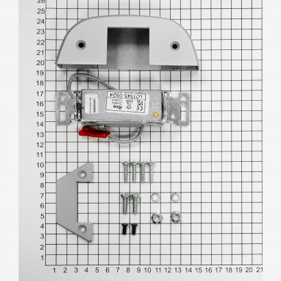 Защелка дверная электромеханическая для накладной антипаники DOORLOCK PD900, серебристая