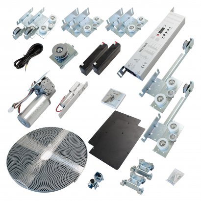 Автоматическая раздвижная телескопическая дверь DLA210SLT 4-х створчатая (без створок)